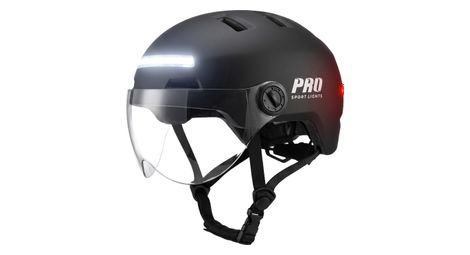 Casque de vélo Clearview visières et éclairage NTA 8776 unisexe