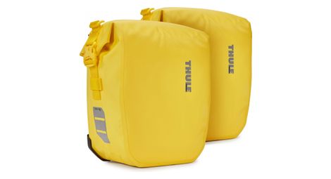 Thule shield pannier 13l coppia di borse bici (26l) gialle