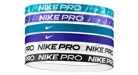 Mini bandeaux tête (x6) nike flex classic printed multicolore