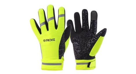 Paire de gants proviz visio jaune fluo