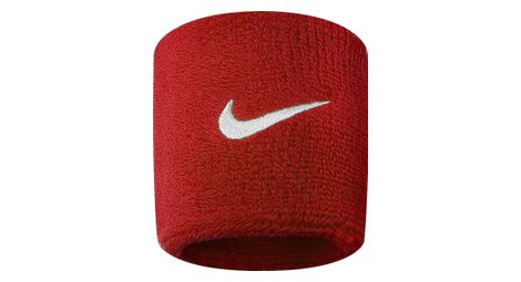 Bandeaux eponge poignet nike swoosh rouge paire