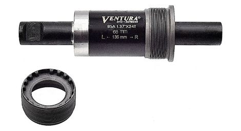 Boitier de pédalier axe rond et clavette l.136 mm