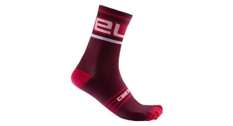 Castelli prologo 15 unisex sokken rood bordeaux