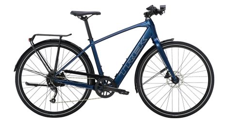 Vélo de ville électrique trek fx+ 2 shimano altus 9v 250 wh 700 mm bleu mulsanne 2023