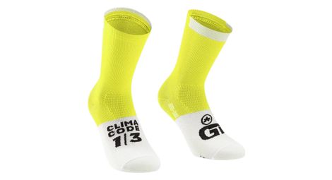 Assos gt socks c2 gelb/weiß 39-42