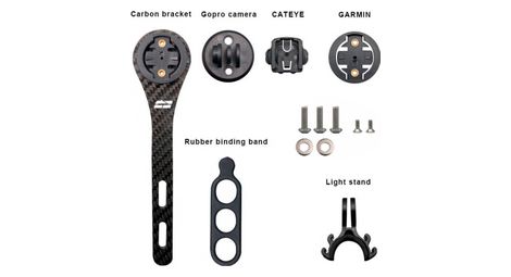 Support progress pg-235c cockpit carbone pour garmin/gopro