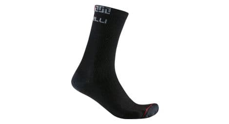 Chaussettes unisexe castelli bandito merino 18 noir