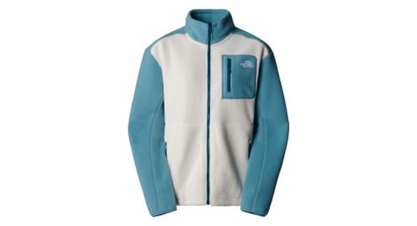Forro polar the north face yumiorifull zip para mujer blanco/azul