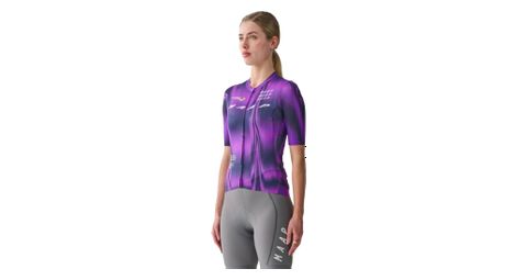 Maillot de manga corta para mujer greenedge/jayco alula maap pro air morado