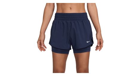 Pantaloncini nike one 3in blue donna 2-in-1