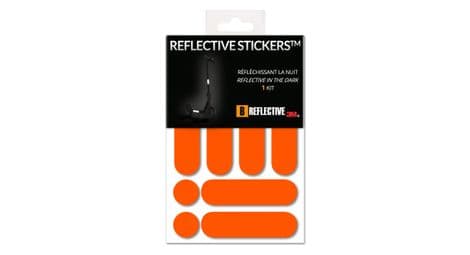 B reflective 3m e ride standard  kit de stickers reflechissants colores pour 2 trottinettes gyroroue