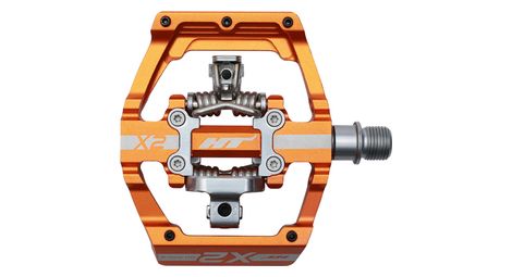 Ht paire de pedales automatiques x2 orange