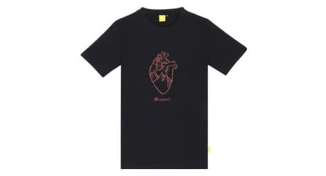 Camiseta corazón lagopado negra