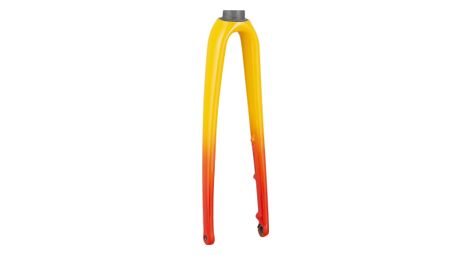 Fourche rigide trek 2021 émonda alr 4 700c jaune/rouge