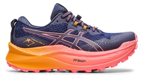 Chaussures de trail running asics trabuco max 2 bleu rose femme 40