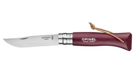 Opinel n°08 baroudeur grenat