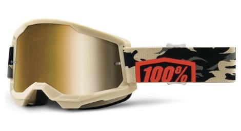 Masque 100 strata 2 beige ecran gold miroir