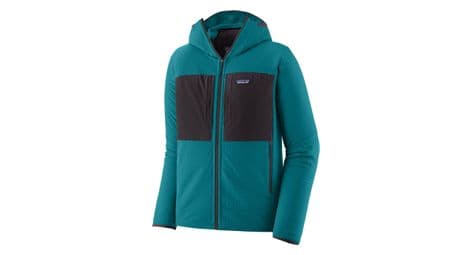 Patagonia r2 techface hoody fleece jacket blue
