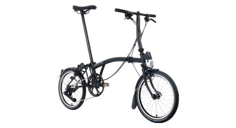 Vélo Pliant Brompton C-Line 12 Vitesses Guidon Bas Noir
