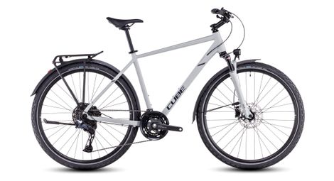 Cube nature exc allroad bicicletta ibrida shimano cues 11s 700 mm grigio seasalt 2025