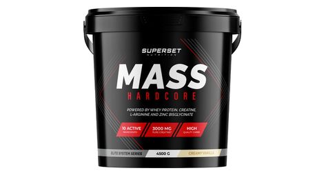 Mass Hardcore (4,5kg) - Superset Nutrition - Vanille Crémeuse - Gainers