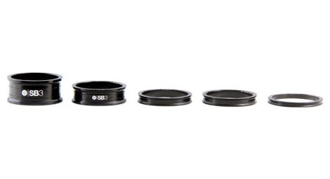Lot de 5 Entretoises de Direction SB3 Kroma 1''1/8 Noir