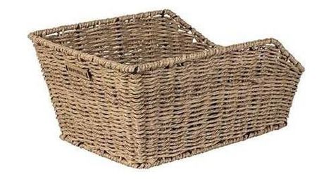 Basil panier à vélo cento rattan look avec système wsl 47 x 34 x 24 cm