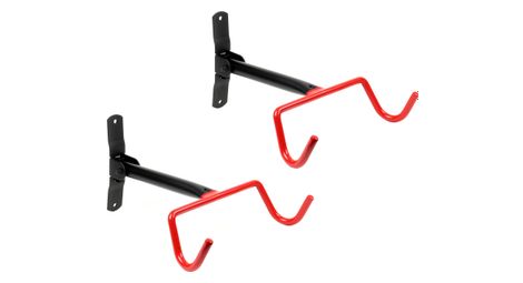 Lot de 2 support mural pliable pour vélos- 30 kg de capacité de charge par crochet