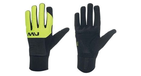 Gants longs northwave fast gel noir/jaune fluo