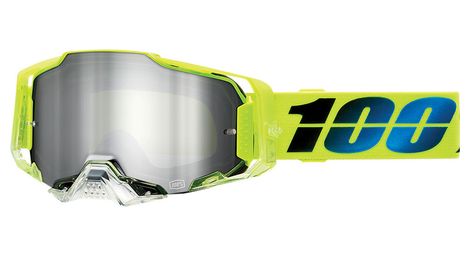 Masque 100 armega koropi jaune verres miroir argent