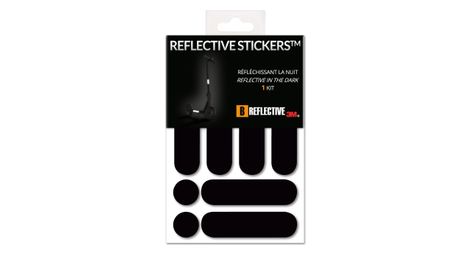 B reflective 3m e ride standard  kit de stickers reflechissants colores pour 2 trottinettes gyroroue