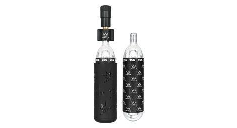 Peaty's Holeshot MTB Kit CO2 Inflator Schwarz + 2 CO2 Kartuschen (25g)