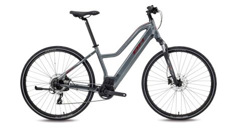 Bh atom jet bicicletta ibrida elettrica shimano acera 8s 500 wh 700 mm grigio plata m / 165-177 cm