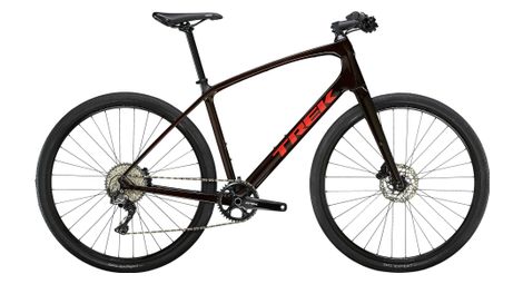 Vélo fitness trek fx sport 5 shimano grx / slx 11v 700 mm rouge carbone 2023