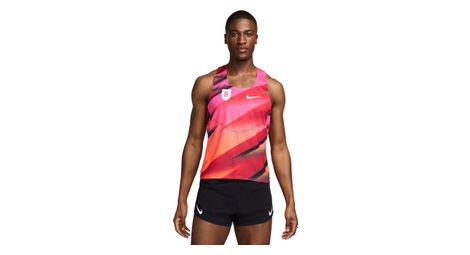 Nike aeroswift bowerman track club tanktop rot/orange herren