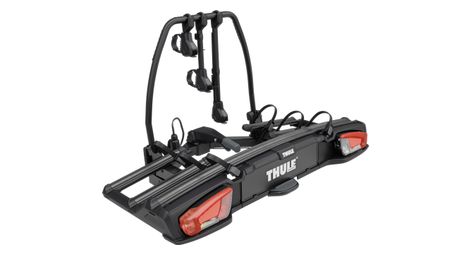 Thule VeloSpace 3 9033100 Fahrradträger für die Anhängerkupplung – 3 Fahrräder (kompatibel mit E-Bikes) Schwarz