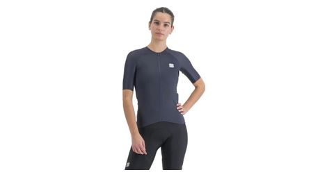 Maillot manches courtes femme sportful matchy bleu foncé