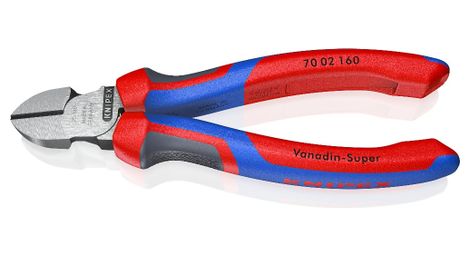 Pince coupante de côté knipex 160mm rouge / bleu