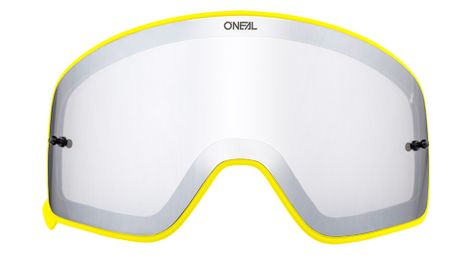 O'neal b-50 goggle spare lens yellow frame mirror silver lens