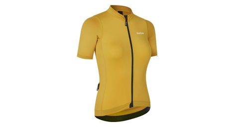 Damen kurzarmtrikot essential gelb m