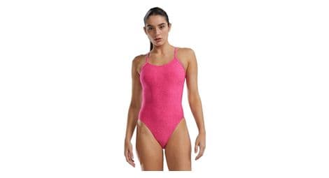 Traje de baño tyr durafast elite cutoutfit lapped rosa mujer