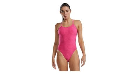 Maillot de bain tyr durafast elite cutoutfit lapped rose femme