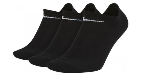 Chaussettes (x3) nike everyday lightweight no-show noir unisex