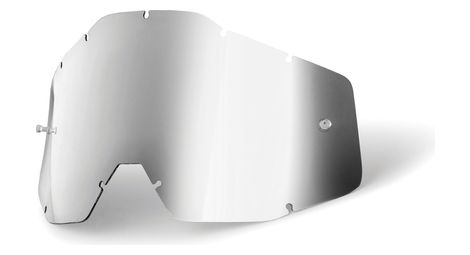 100% Ecran masque cross  argent miroir/fum&eacute;