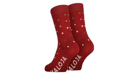 Chaussettes femme maloja sirmianom deep sunset rouge