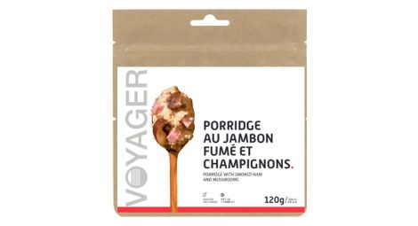 Gevriesdroogde voyager pap met gerookte ham en champignons 120g