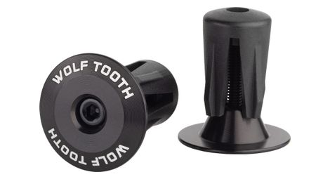 Embouts de Guidon Wolf Tooth Alloy Bar End Plugs Noir