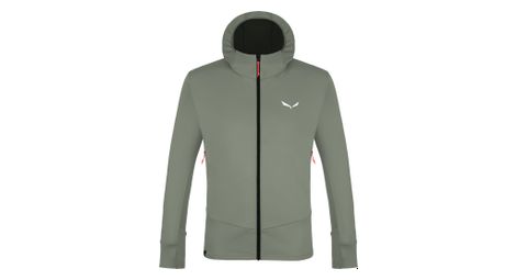 Chaqueta polar para hombre salewa puez polarlite hoodie gris