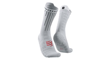 compressport aero socks white red