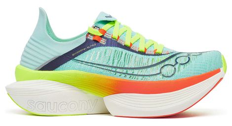 Zapatillas de running Saucony Endorphin Elite 2 azul/naranja/amarillo unisex